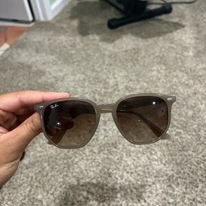 Ray-Ban Tan Sunglasses with Brown Lenses